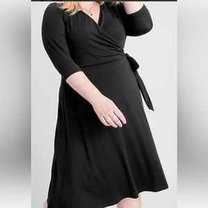 Ryllace black wrap dress size 2x
